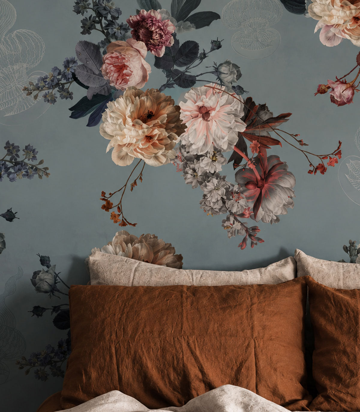 Tapete Blush Garden Blue