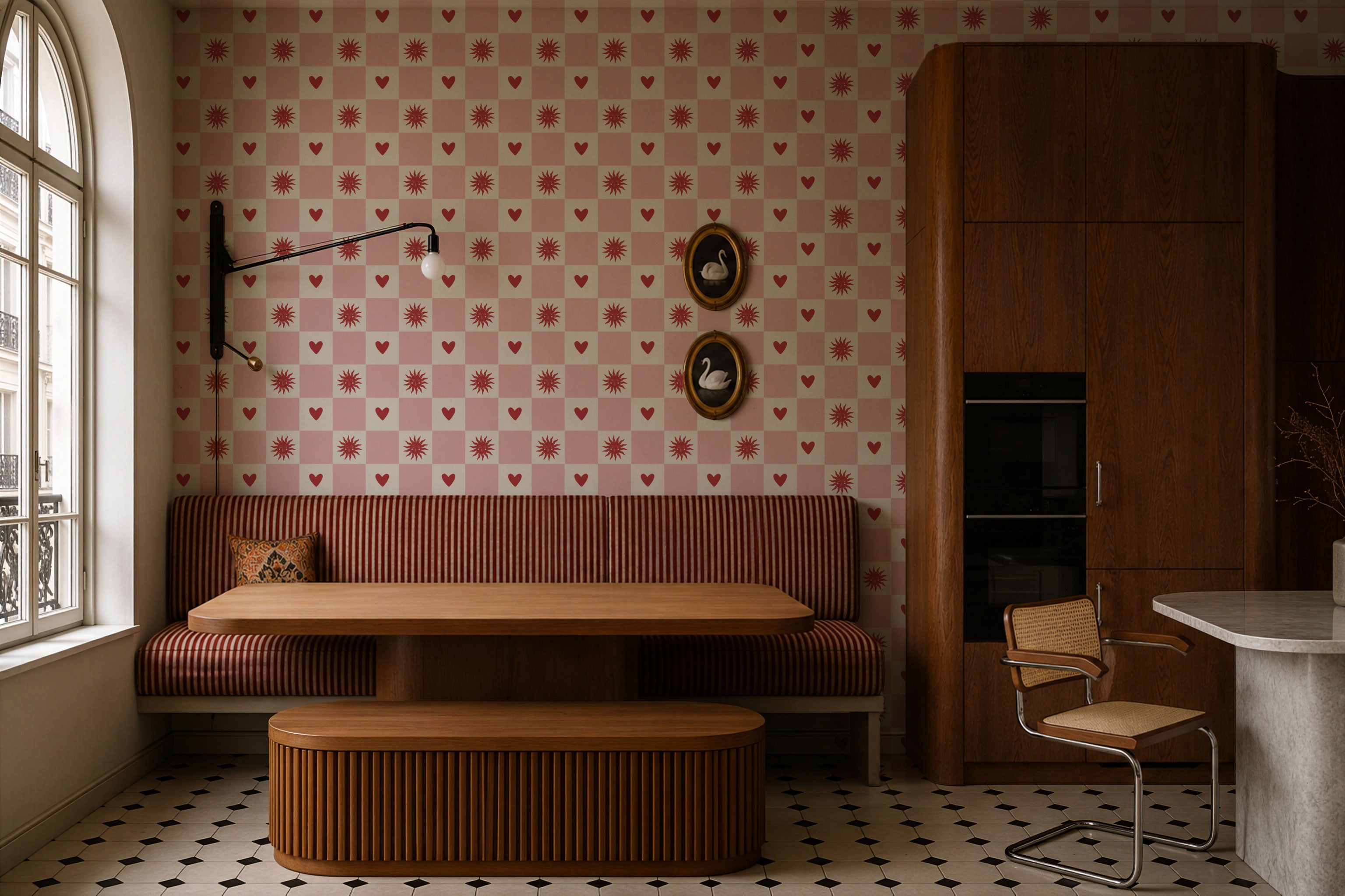 Wallpaper Sun and heart Blush