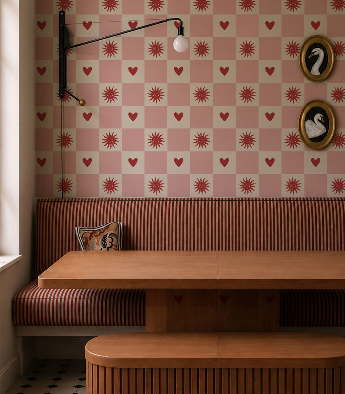 Wallpaper Sun and heart Blush