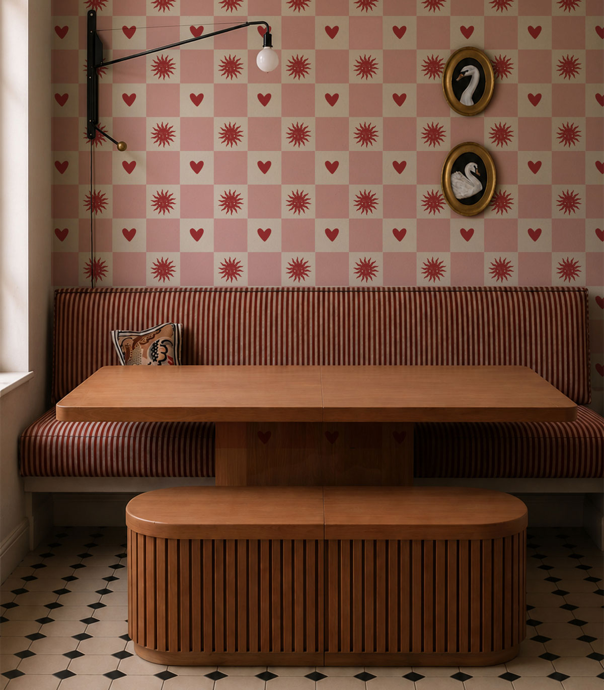 Wallpaper Sun and heart Blush