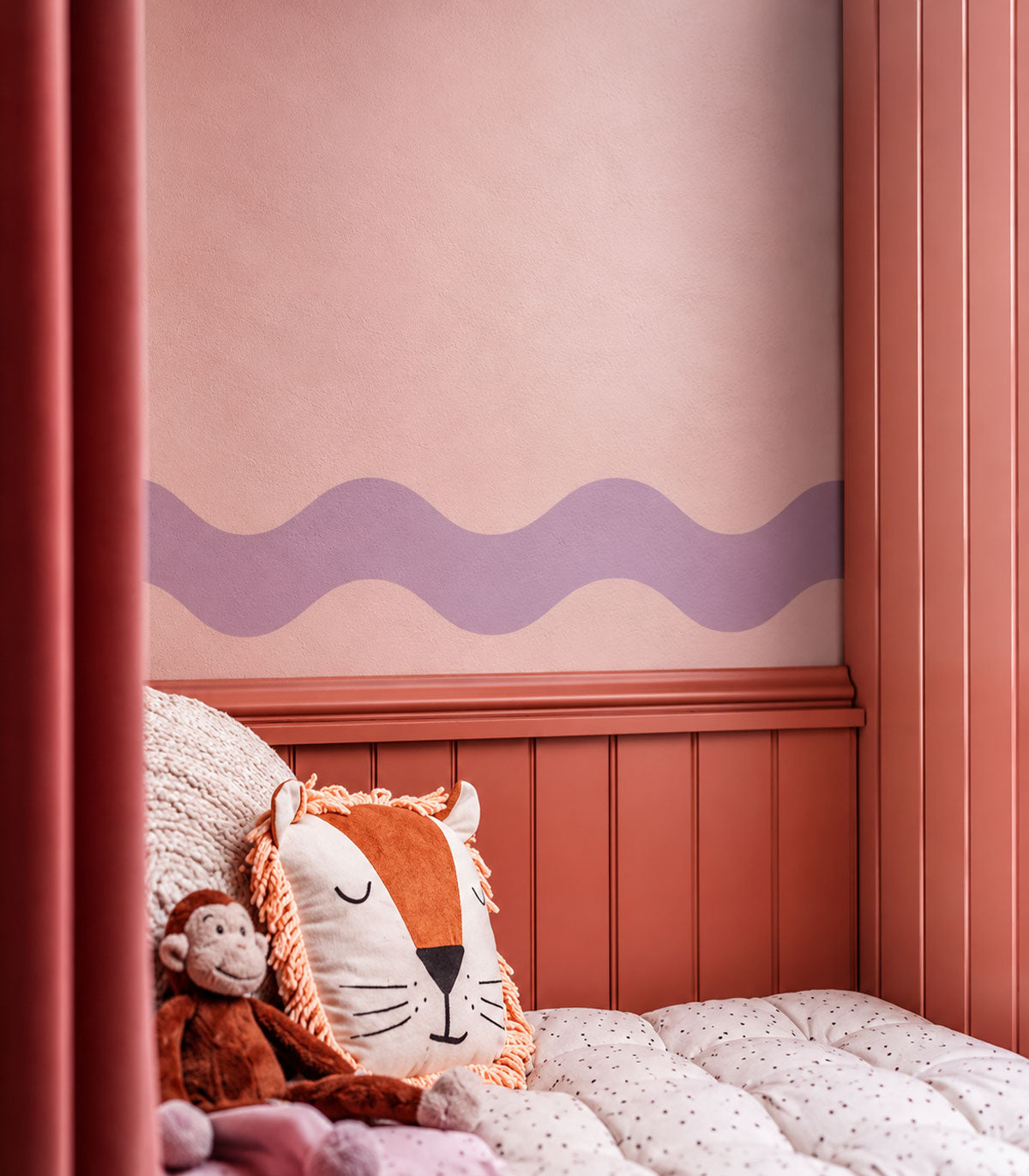 Border Double Wave Calm Lilac Mint