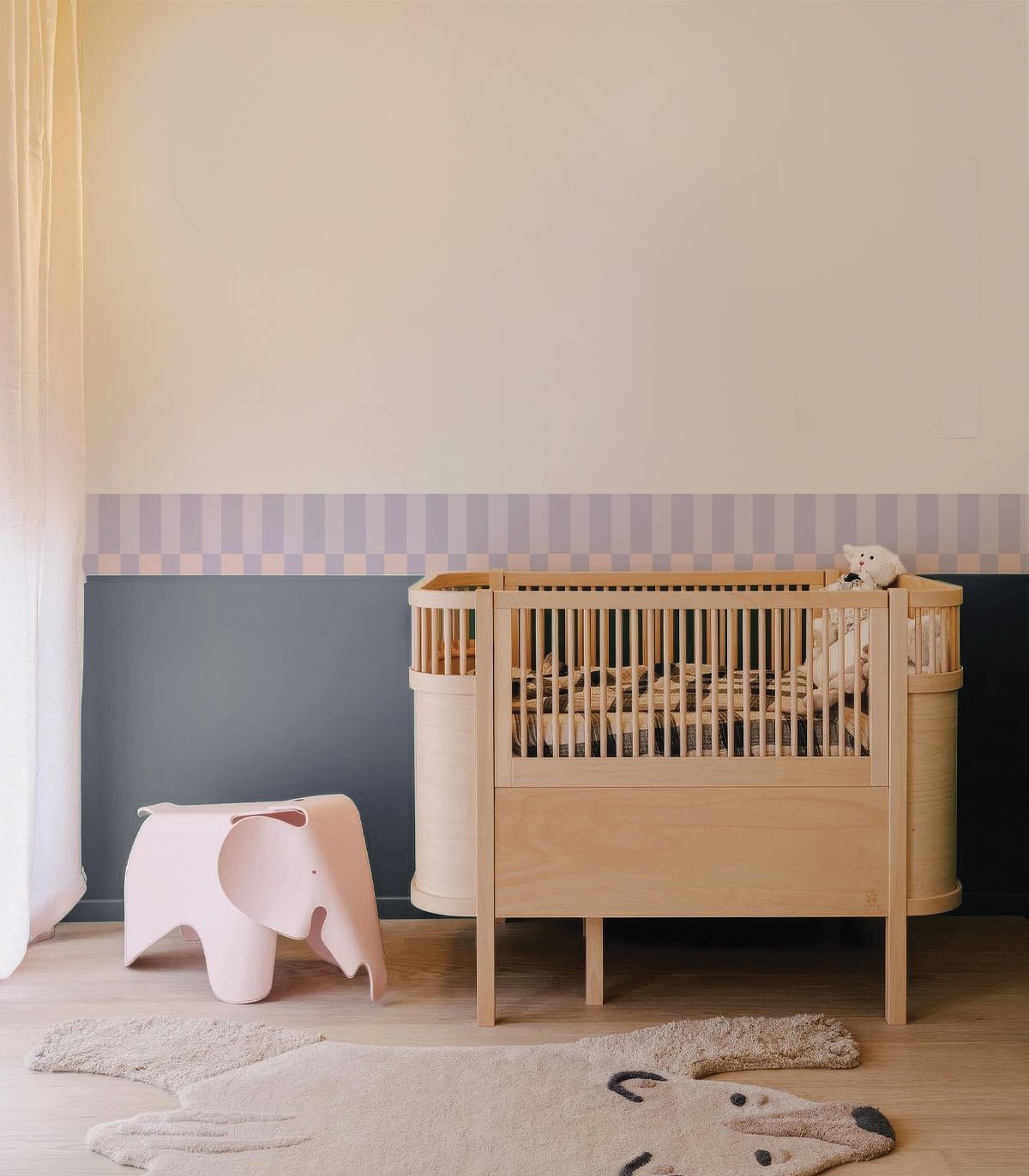 Border Tetris Play Soft Lilac - Wallcolors®