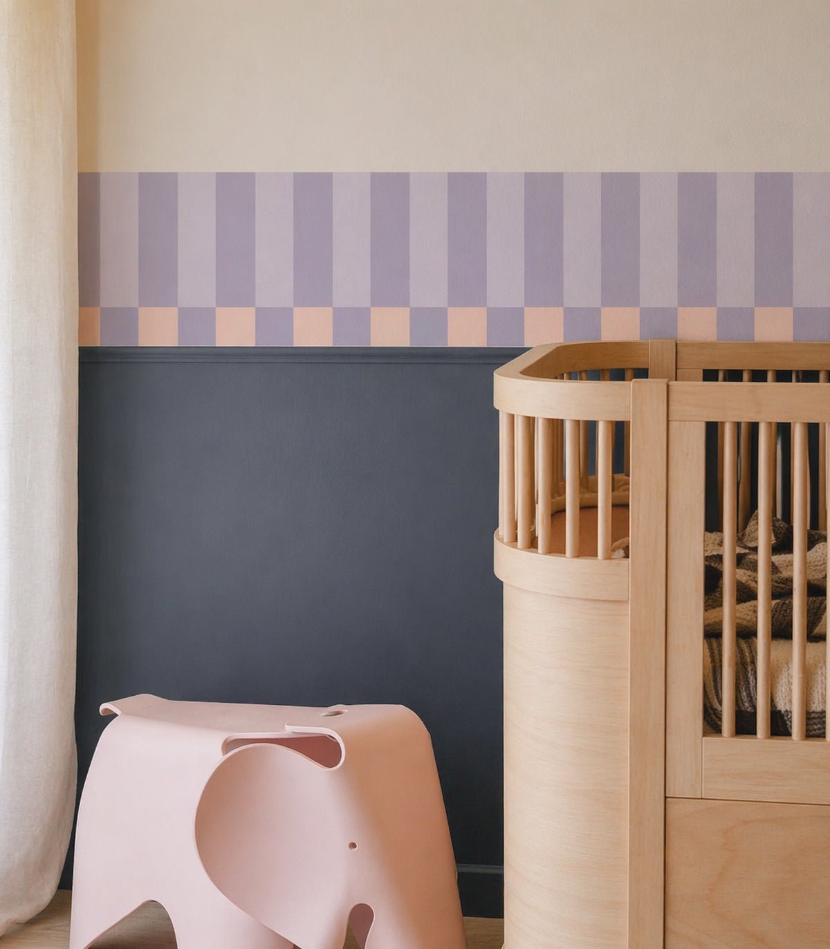 Border Tetris Play Soft Lilac - Wallcolors®