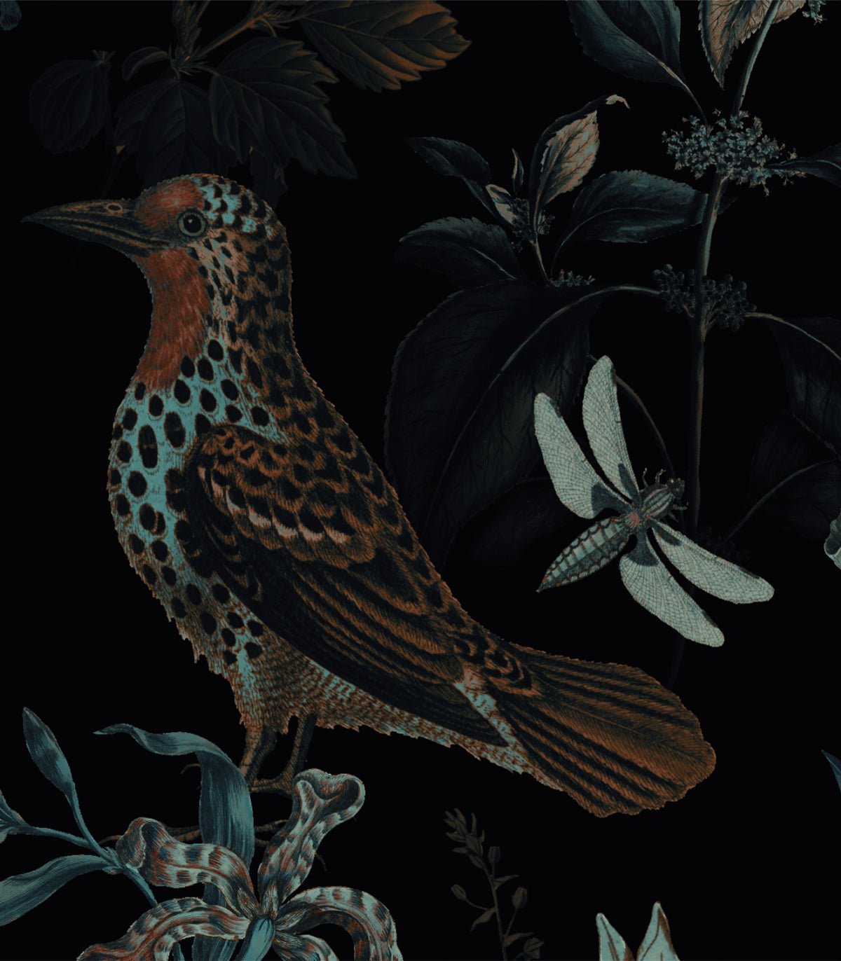 Tapeta Botanic Black - Wallcolors®