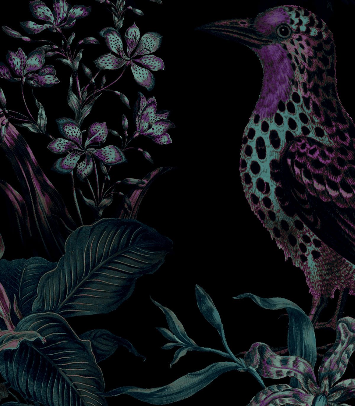 Tapeta Botanic Violet - Wallcolors®