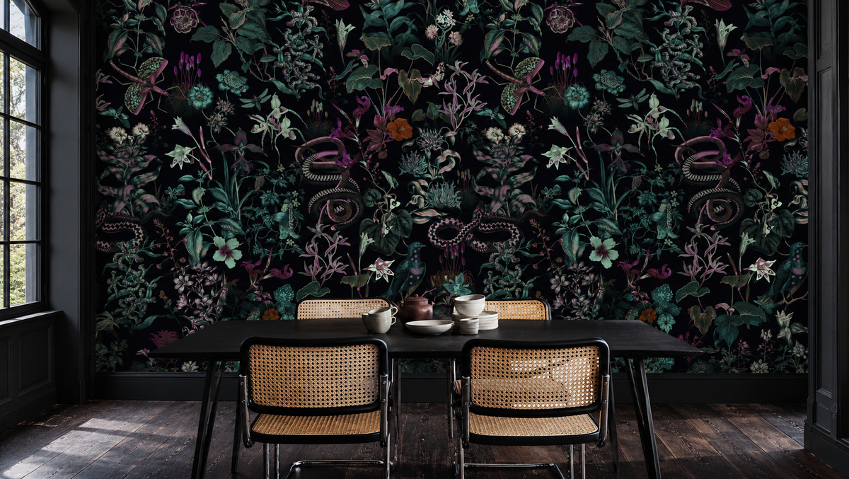 Papier peint Botanic Violet