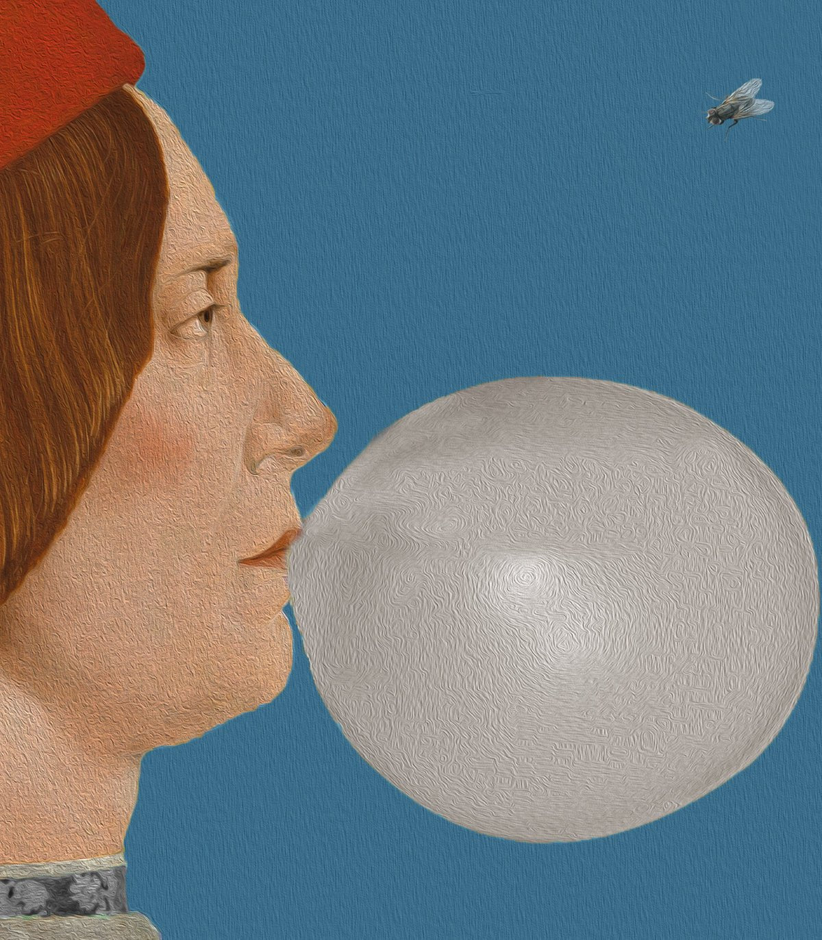 Dots Boy with Bubble Gum blue - Wallcolors®