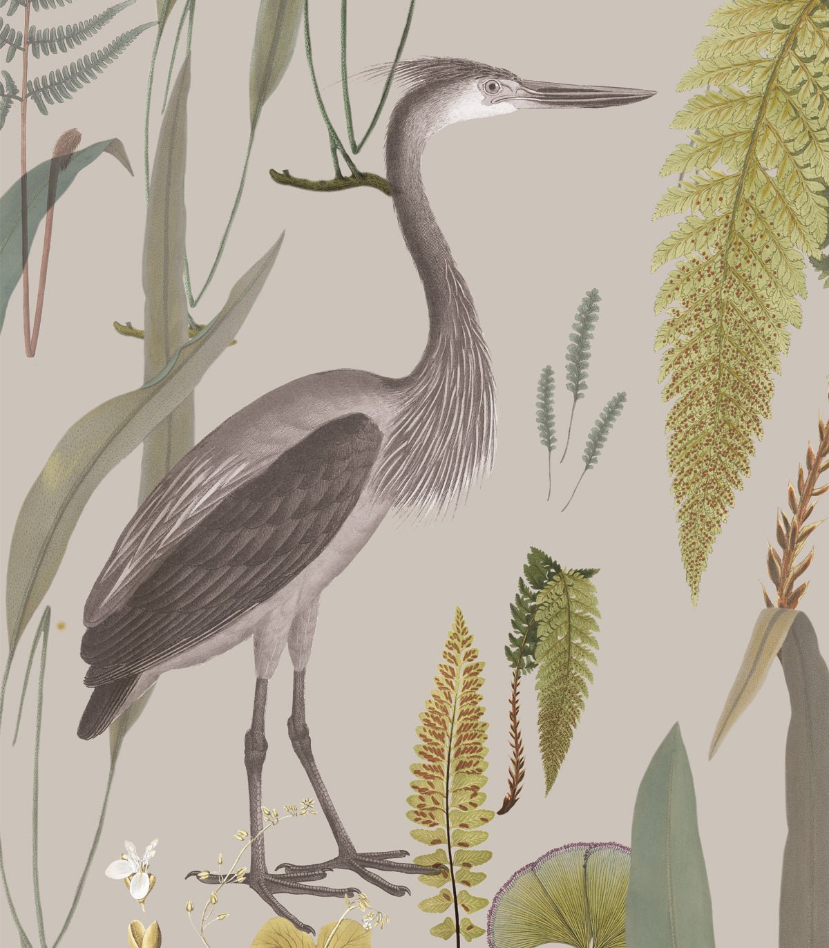 Tapeta Calm Heron Beige - Wallcolors®