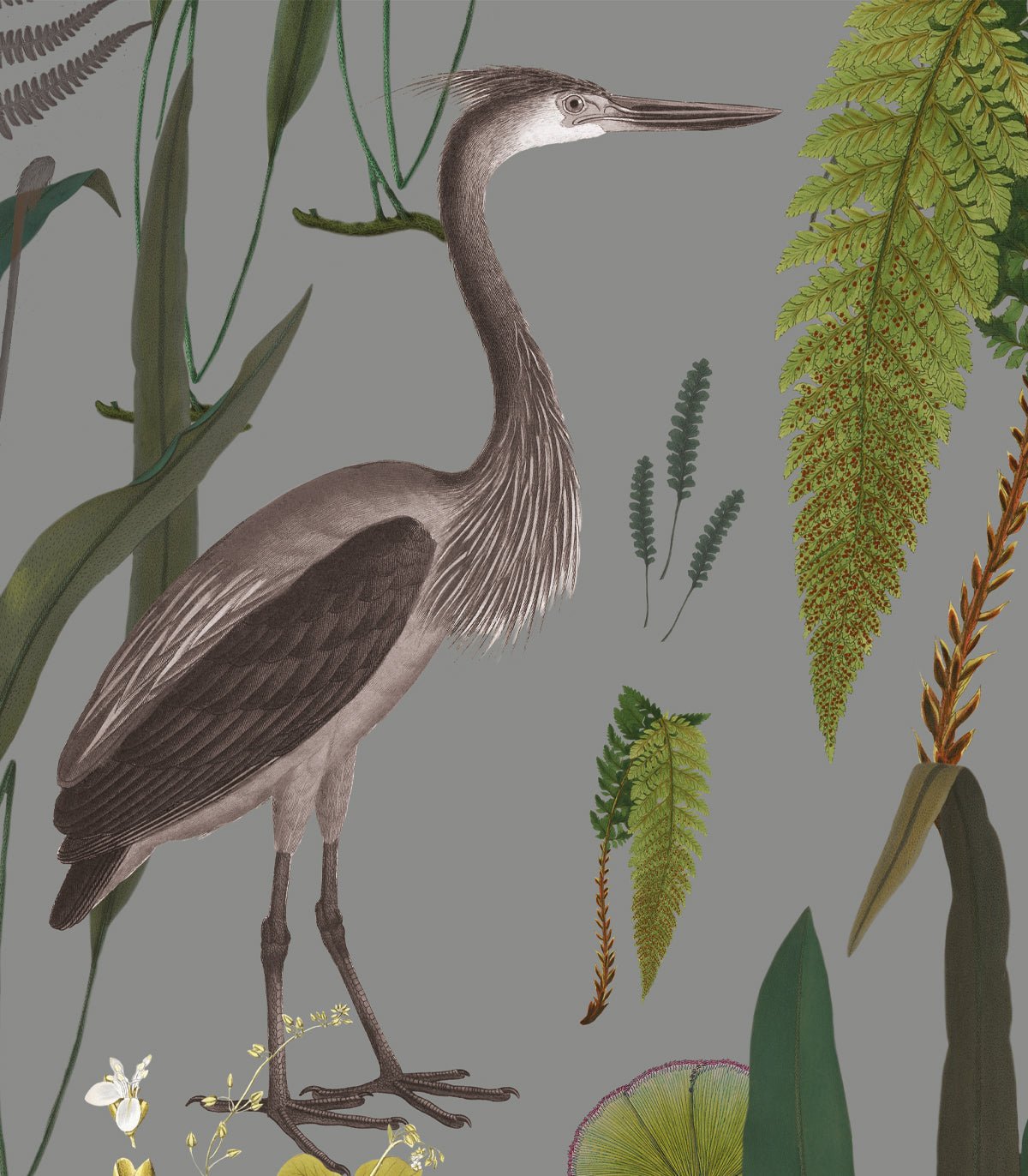 Tapeta Calm Heron Mint - Wallcolors®
