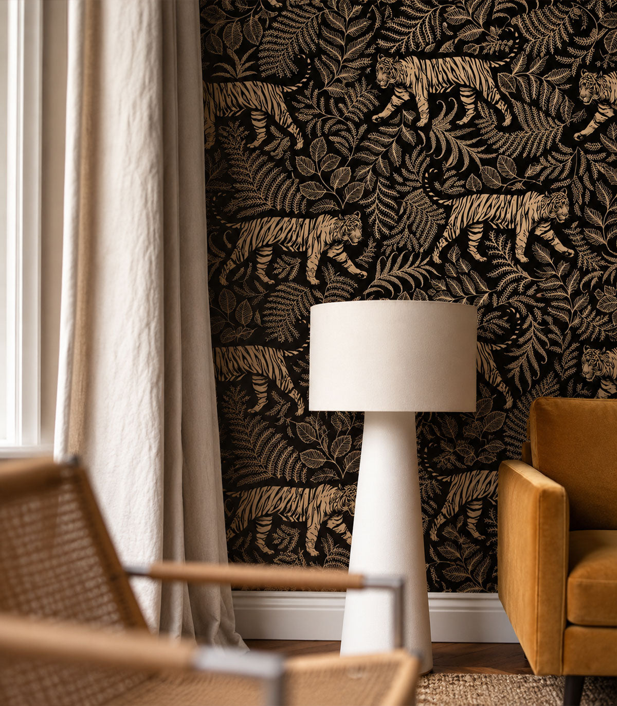 Wallpaper Camouflaged Tiger