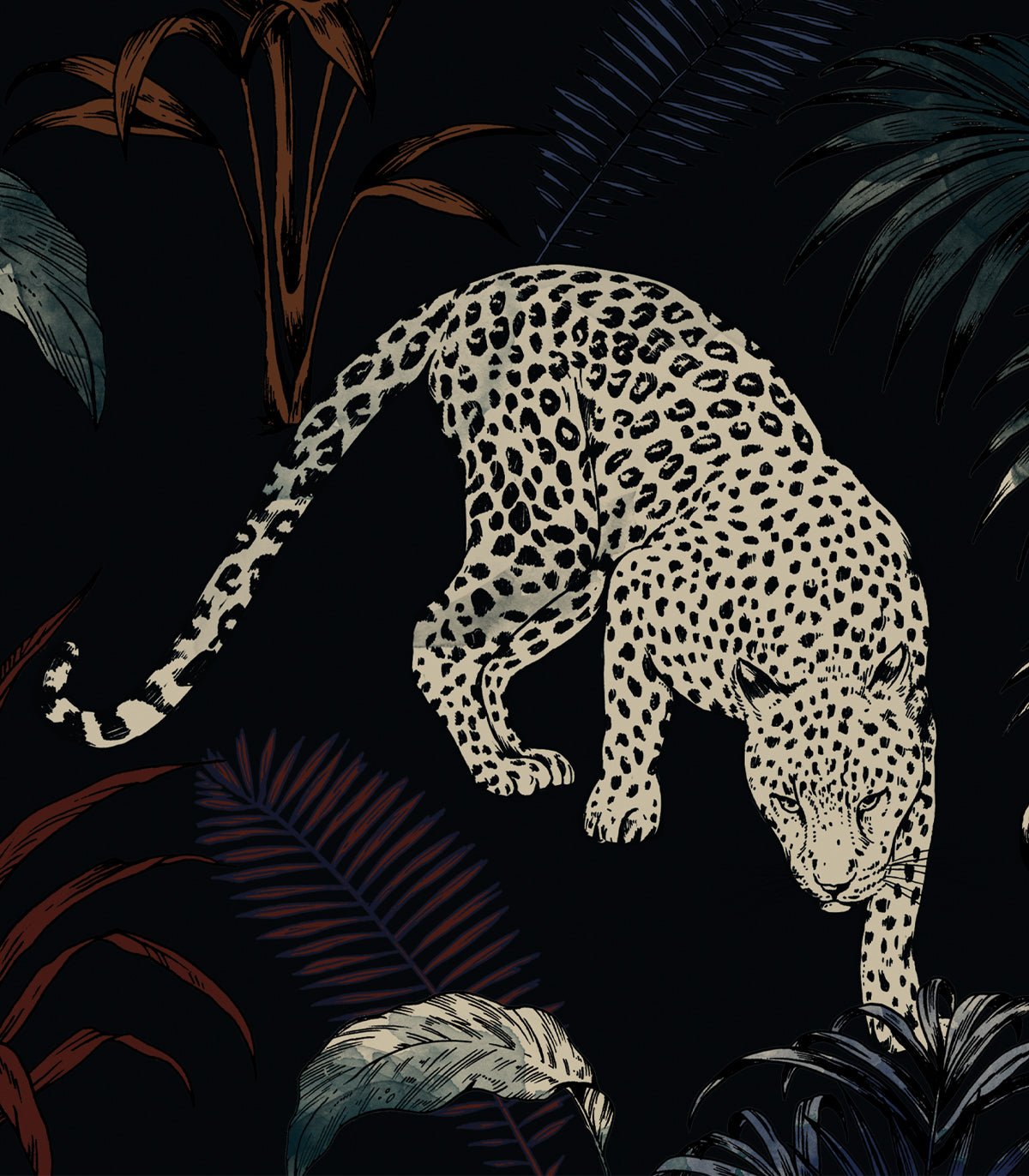 Tapeta Cheetahs Black - Wallcolors®