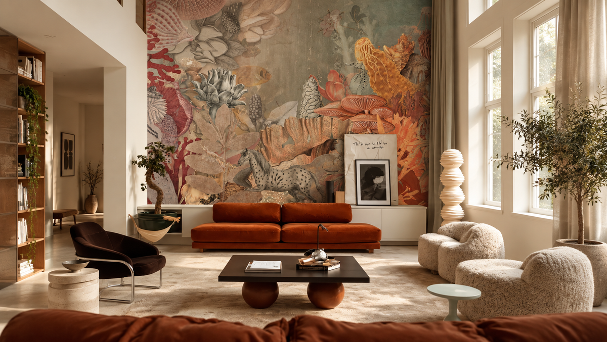 Papel pintado Coral Mirage