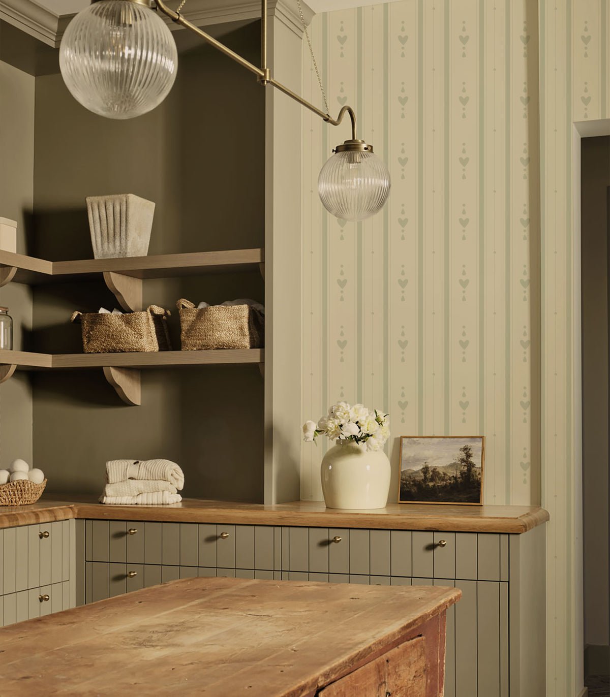 Tapeta Cottage Stripe - Wallcolors®