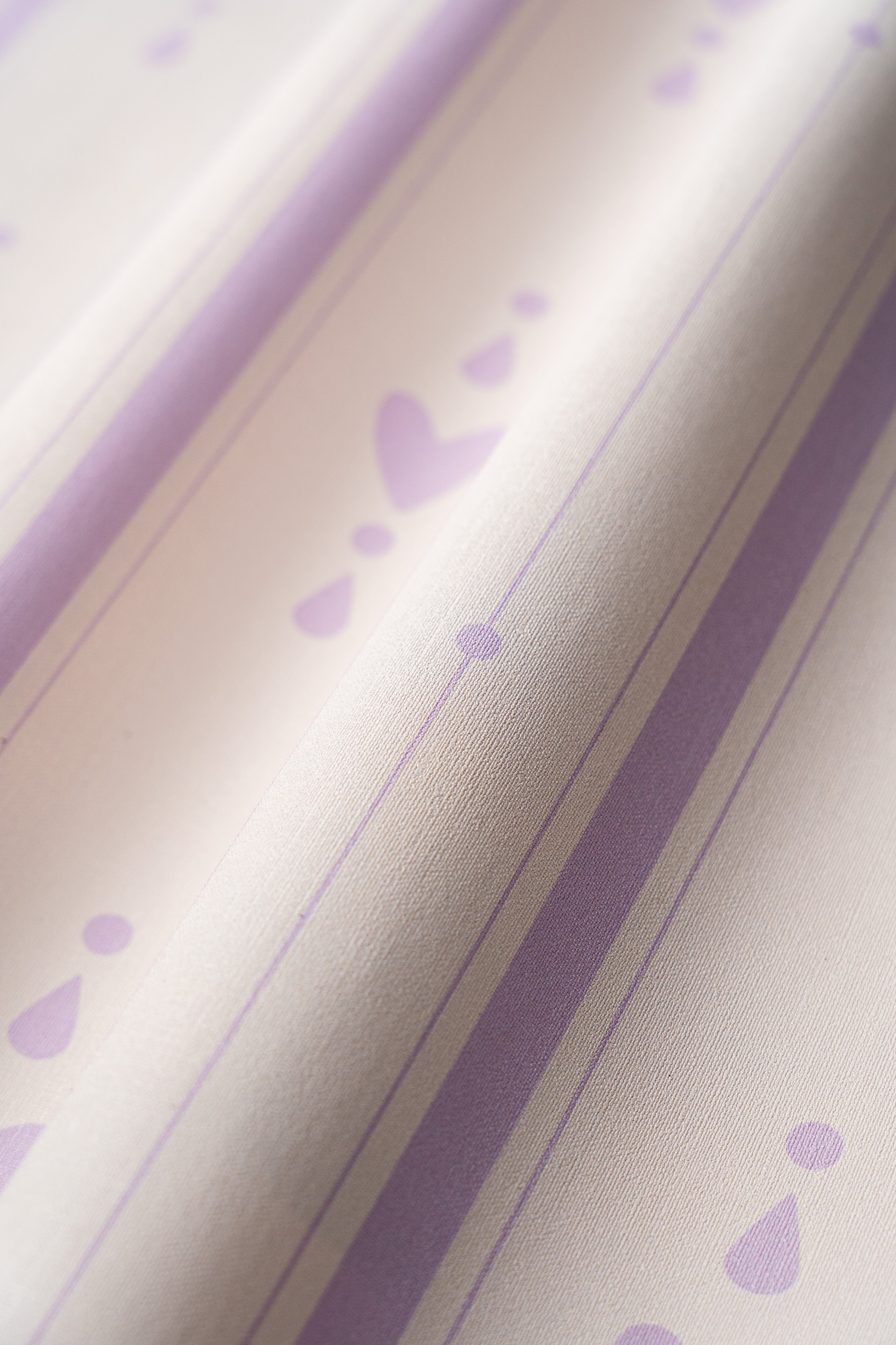 Tapete Cottage Stripe Lilac Veil