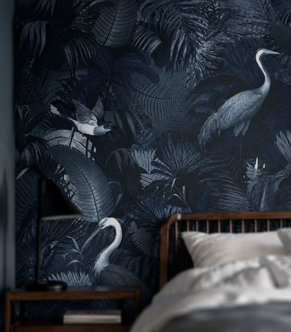 Wallpaper Desert Tropics Dark Blue