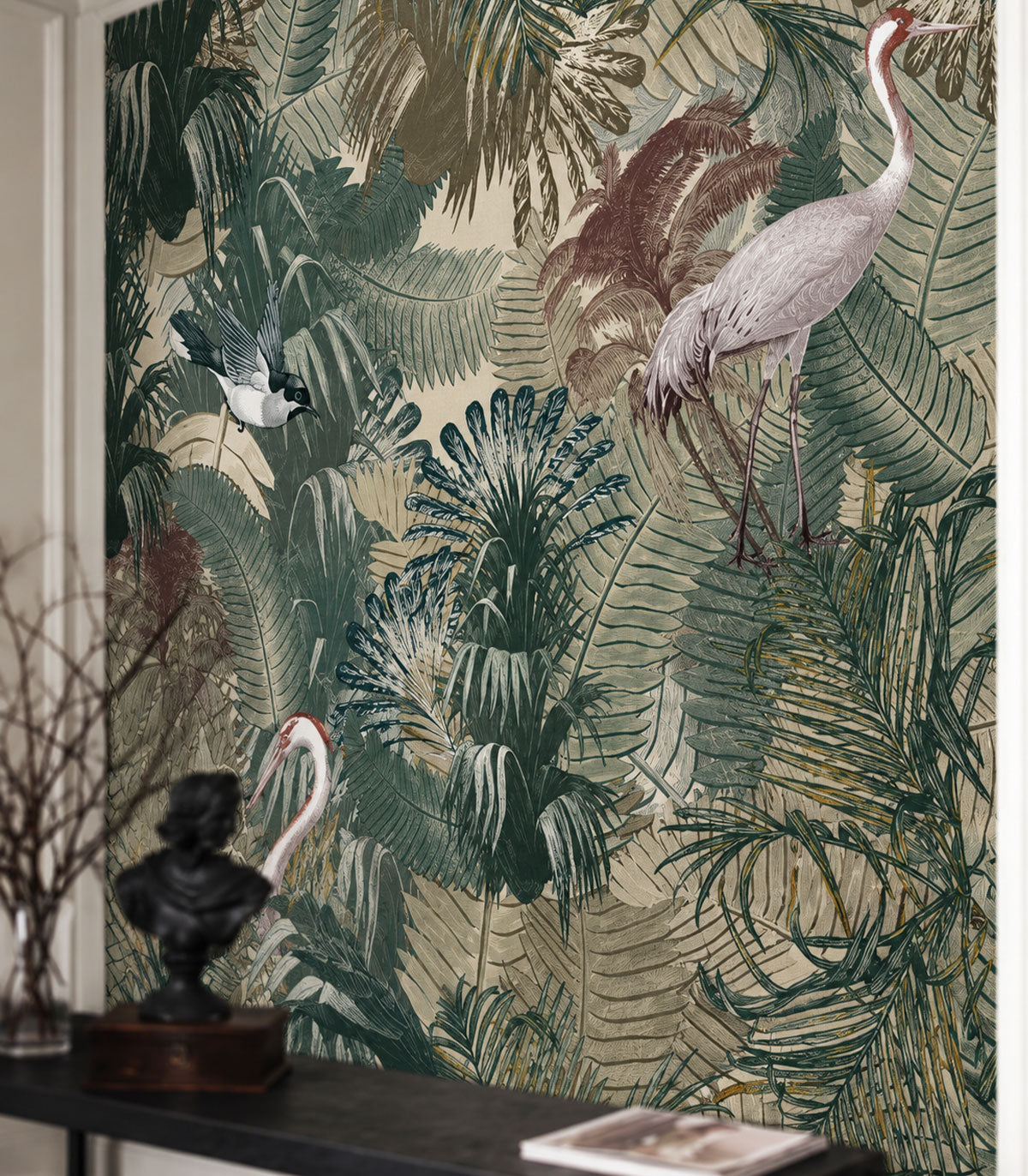 Wallpaper Desert Tropics Light Green