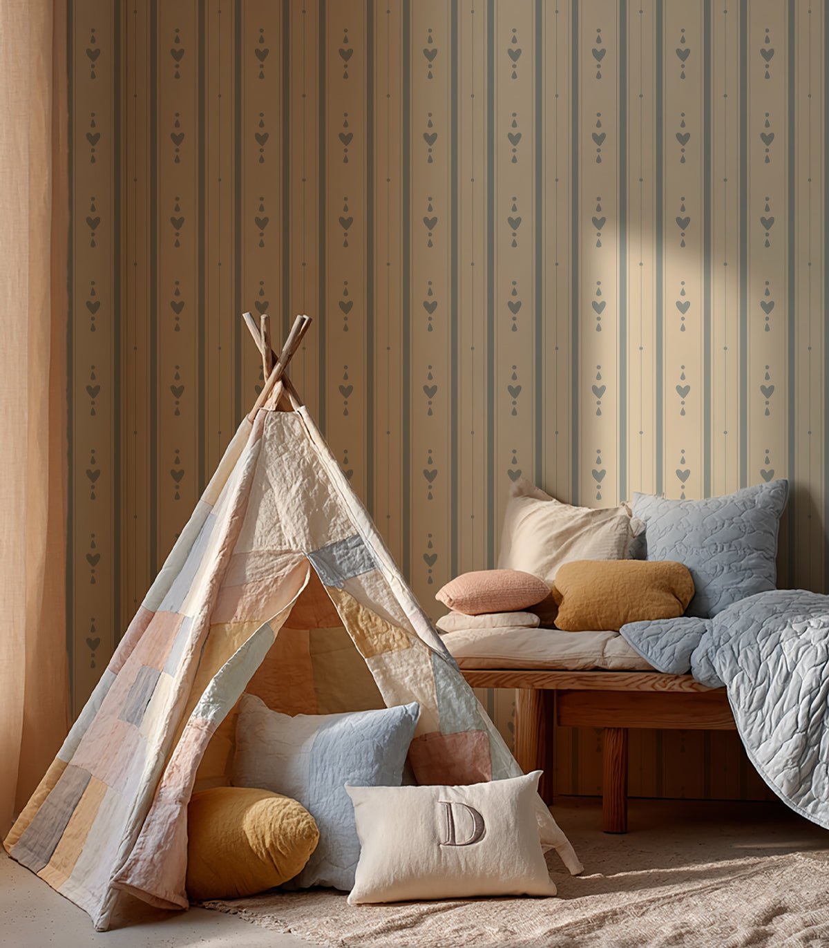 Tapeta Cottage Stripe - Wallcolors®