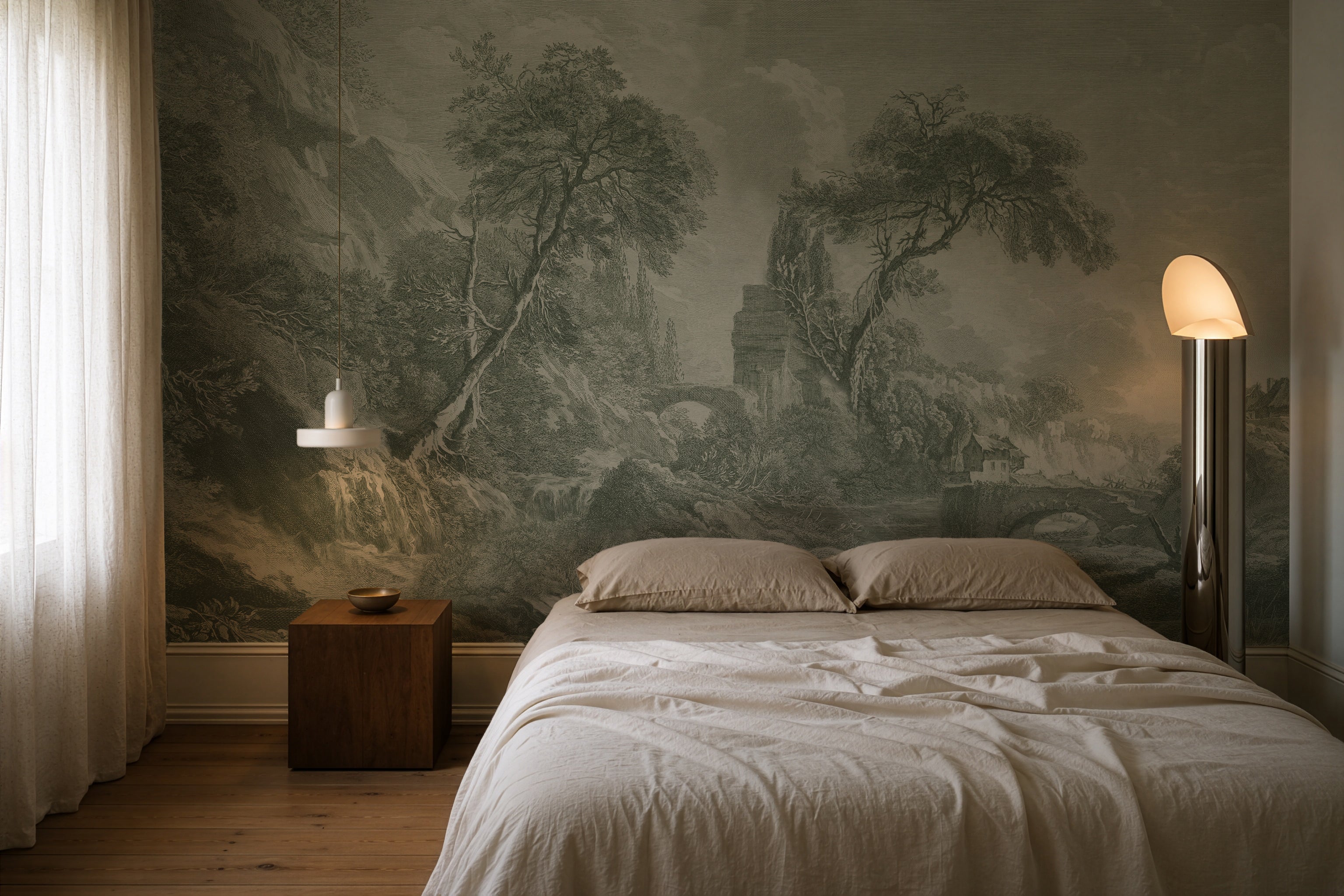 Tapeta Ethereal Valley Green