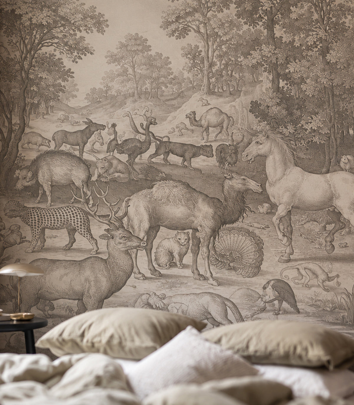 Papier peint Fauna Fresco Beige