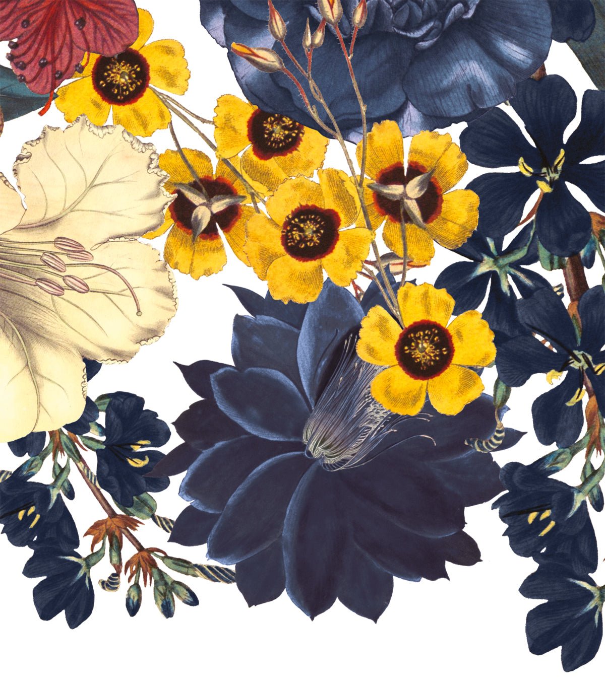 Tapeta Flowery home wide - Wallcolors®