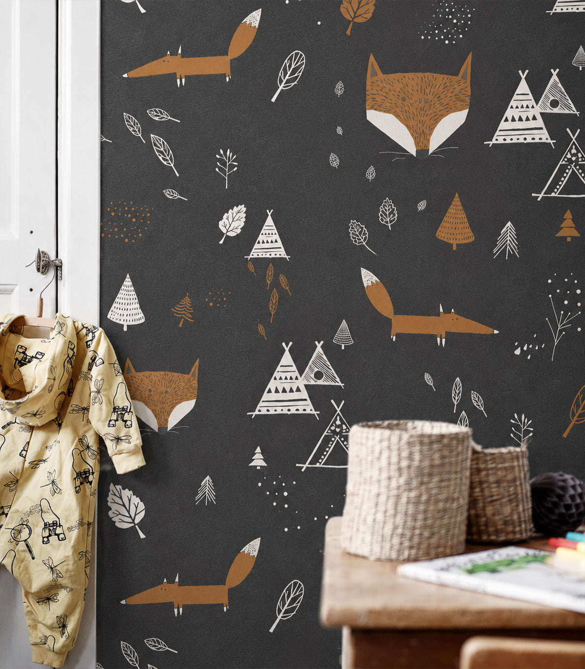 Papel pintado Fox Adventure Black