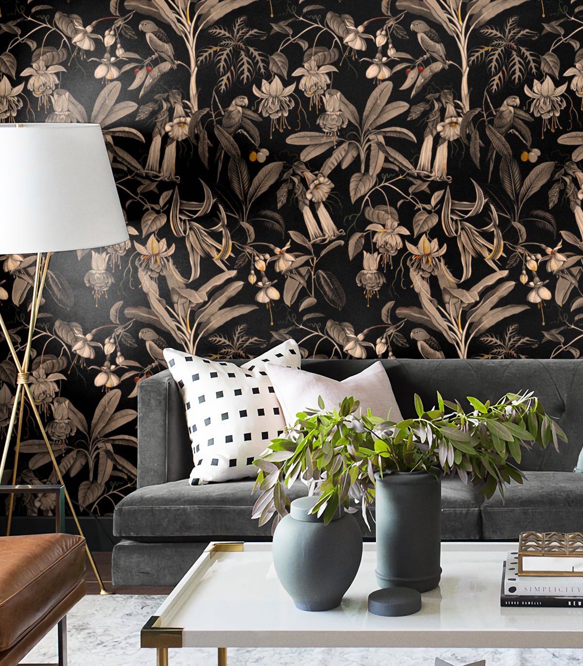 Tapeta Frida sepia - Wallcolors®
