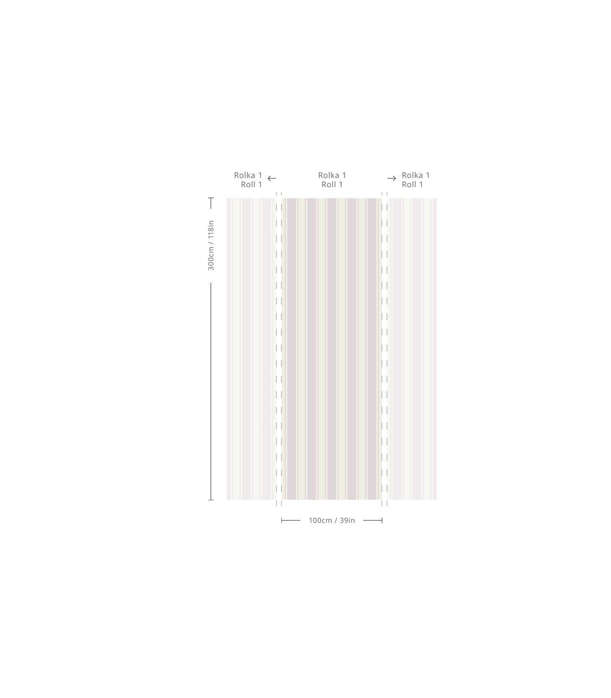 Tapeta Gentle Stripe - Wallcolors®