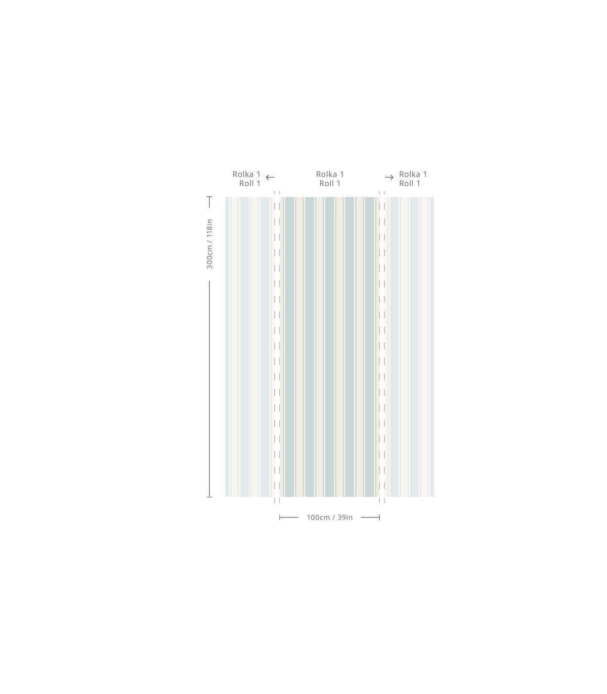 Tapeta Gentle Stripe - Wallcolors®