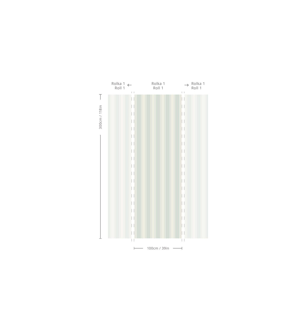 Tapeta Gentle Stripe - Wallcolors®