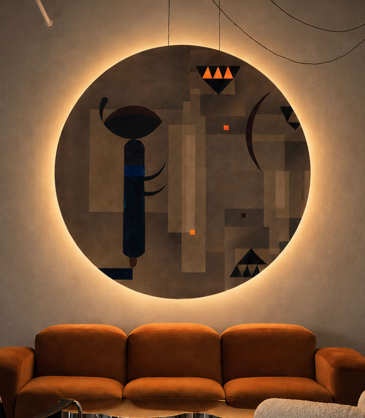 Iluminación Dots Geometría Sombría
