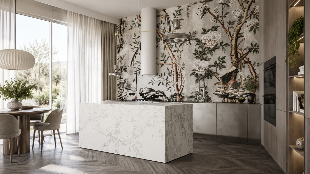 Tapeta Gray Chinoiserie
