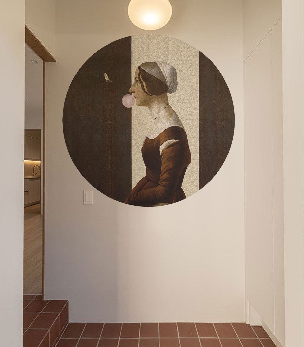 Dots Handmaid with Bubble Gum