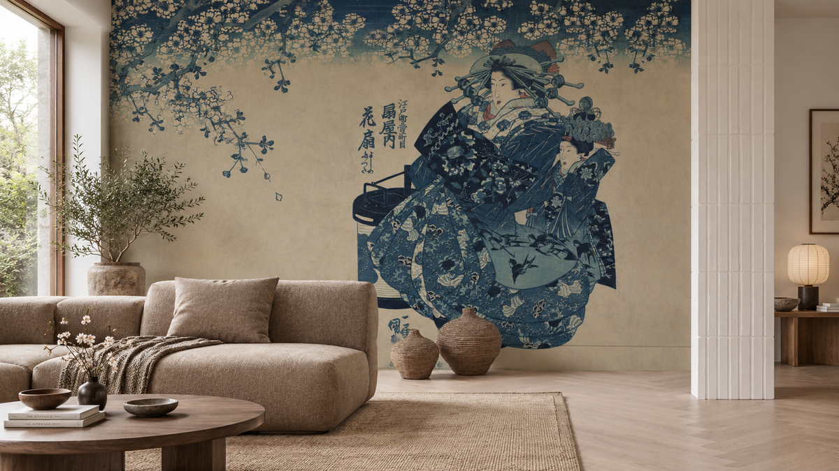 Papier peint Indigo Reverie