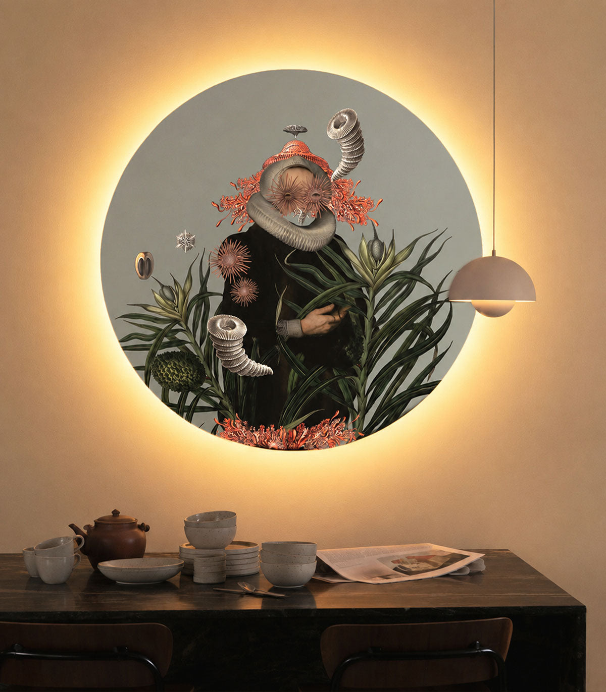 Dots Lighting Lady Medusa Blue