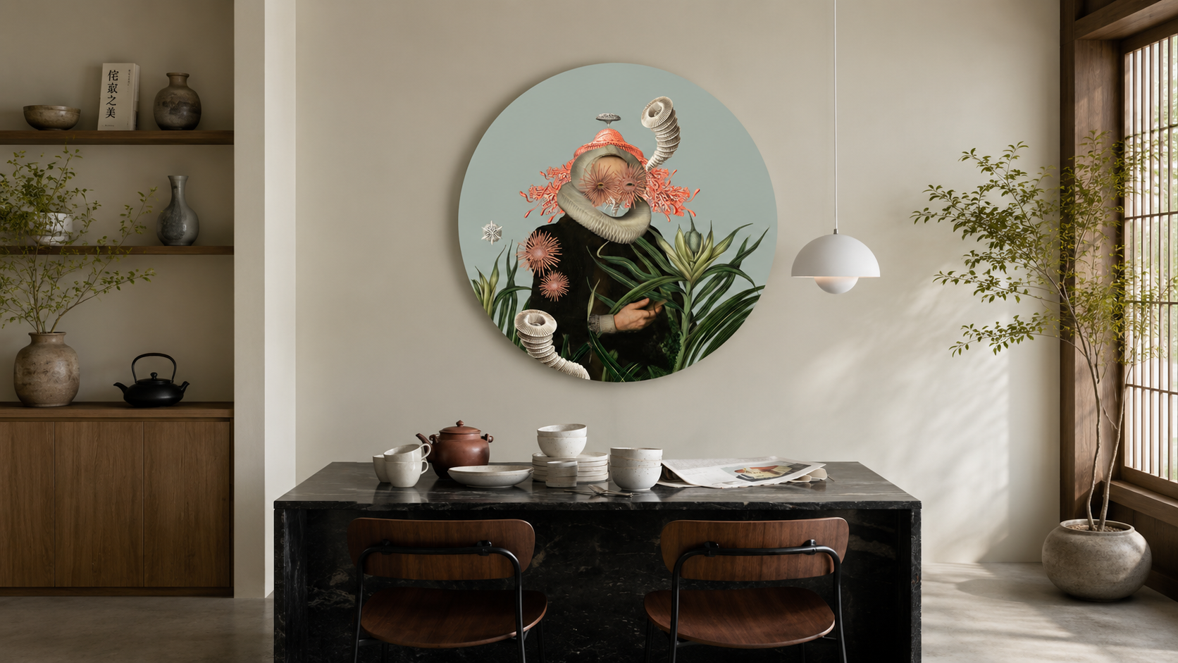 Dots Lighting Lady Medusa Azul