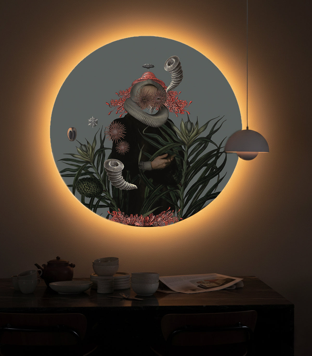 Dots Lighting Lady Medusa Blue