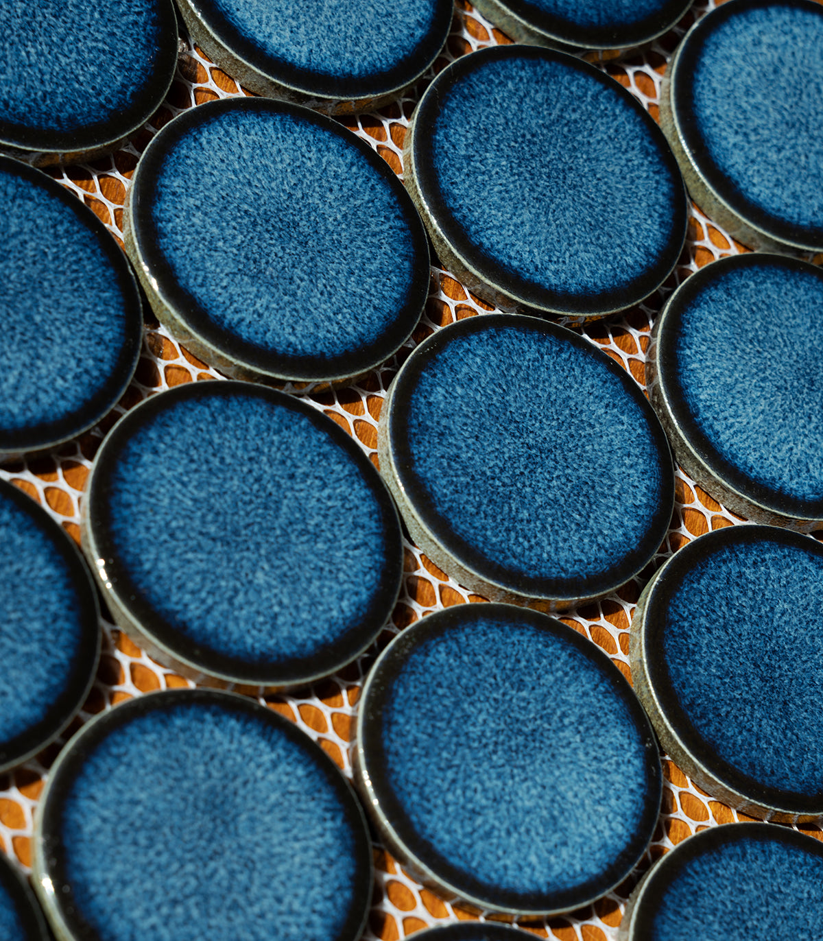 Mozaika circle dots royal blue