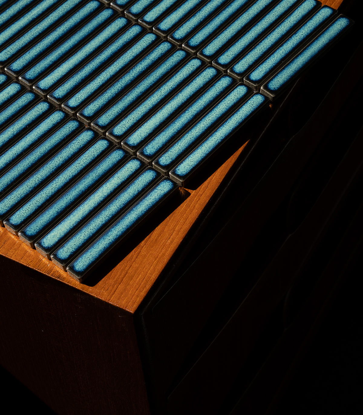 Mini piano atlantic blue gloss mosaic