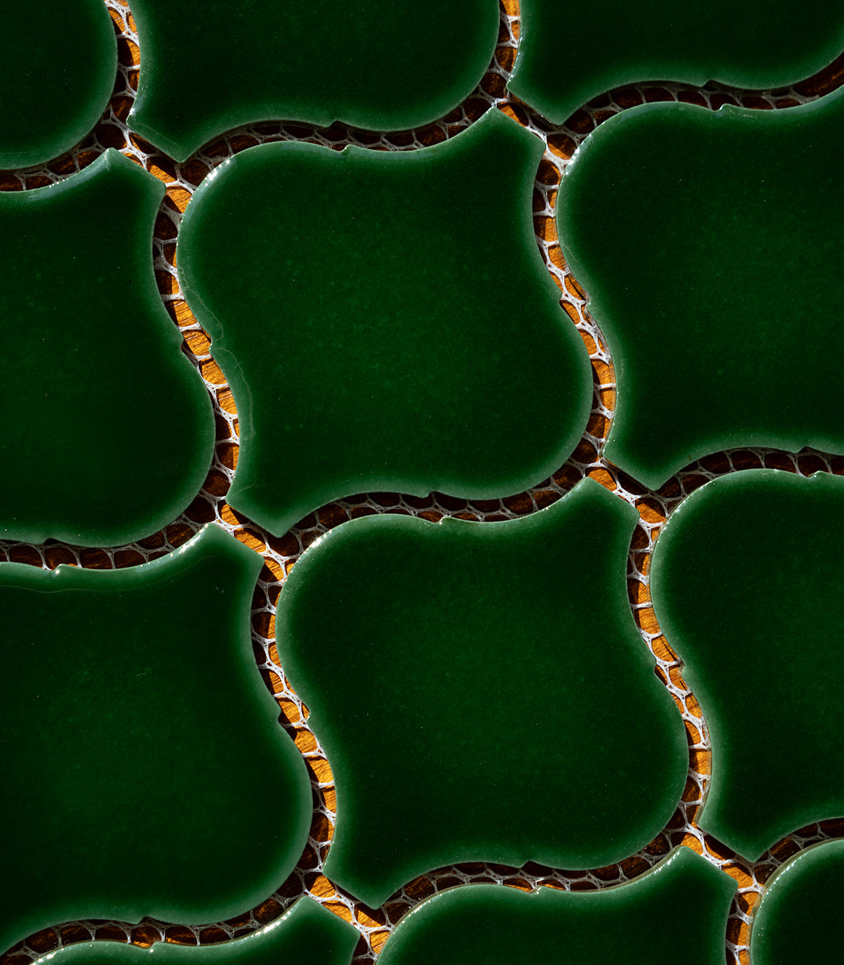 Arabisches tiefgrünes Mosaik