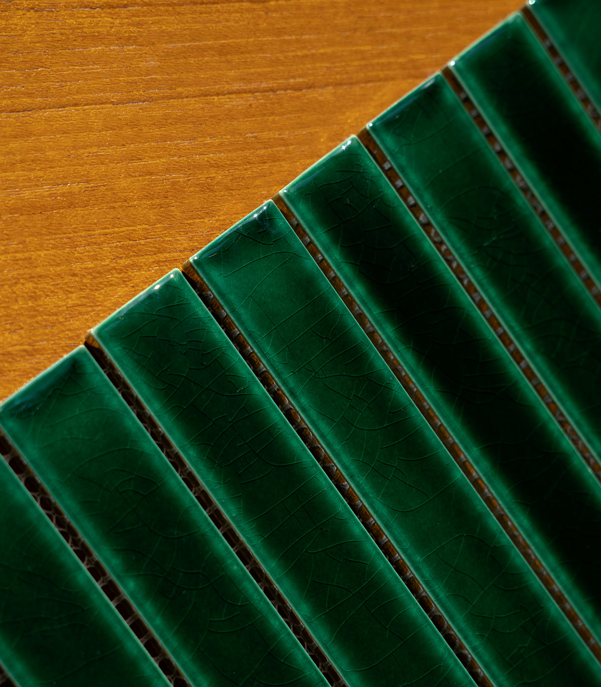 Piano emerald green mosaic