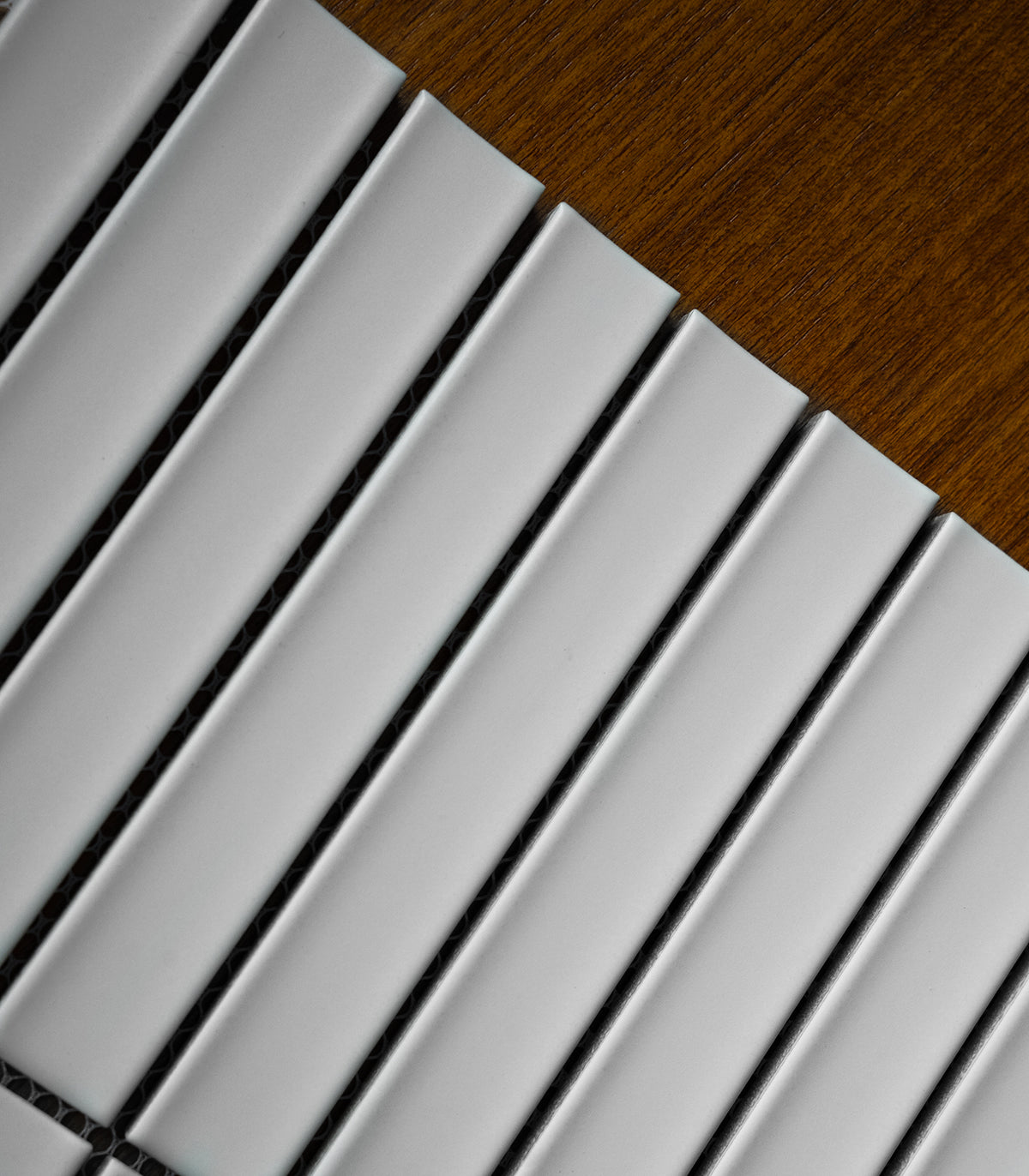 Piano white matte mosaic