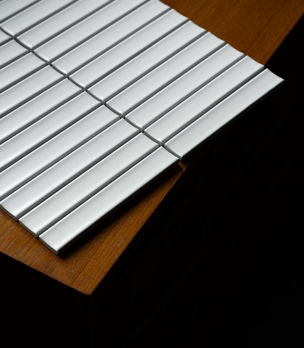 Piano white matte mosaic