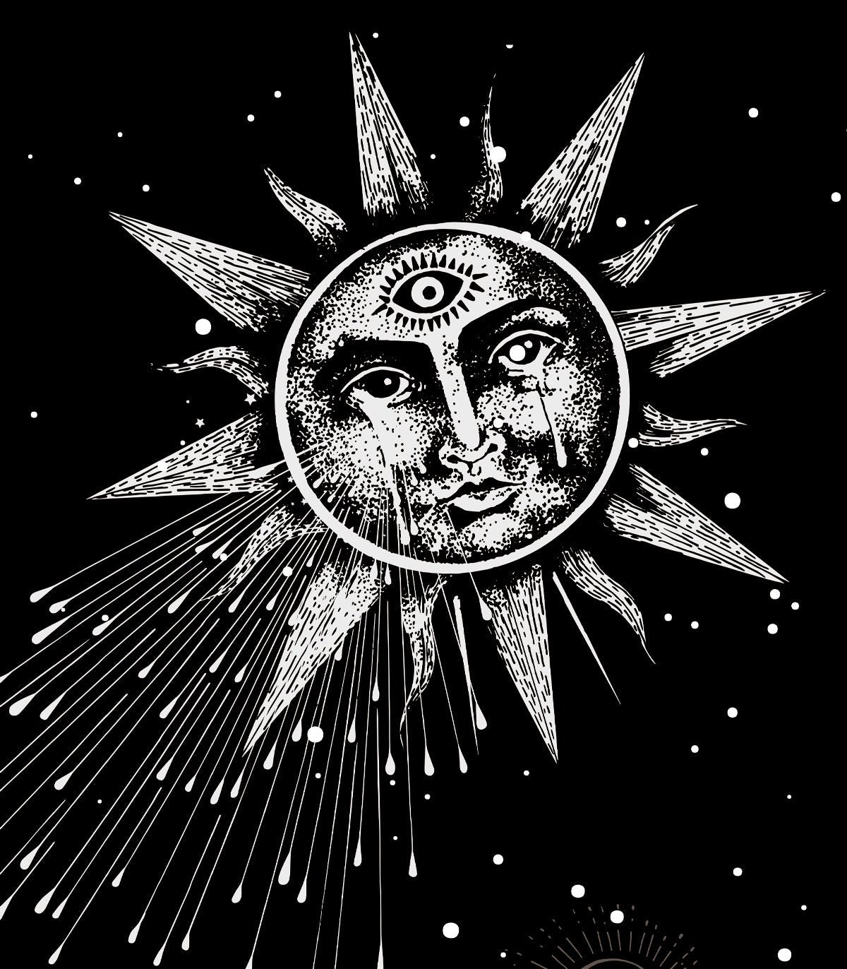 Tapeta Moon and sun - Wallcolors®