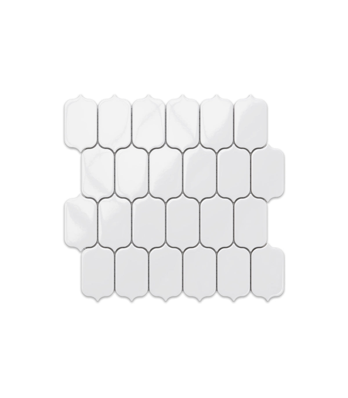 Lantern white gloss mosaic