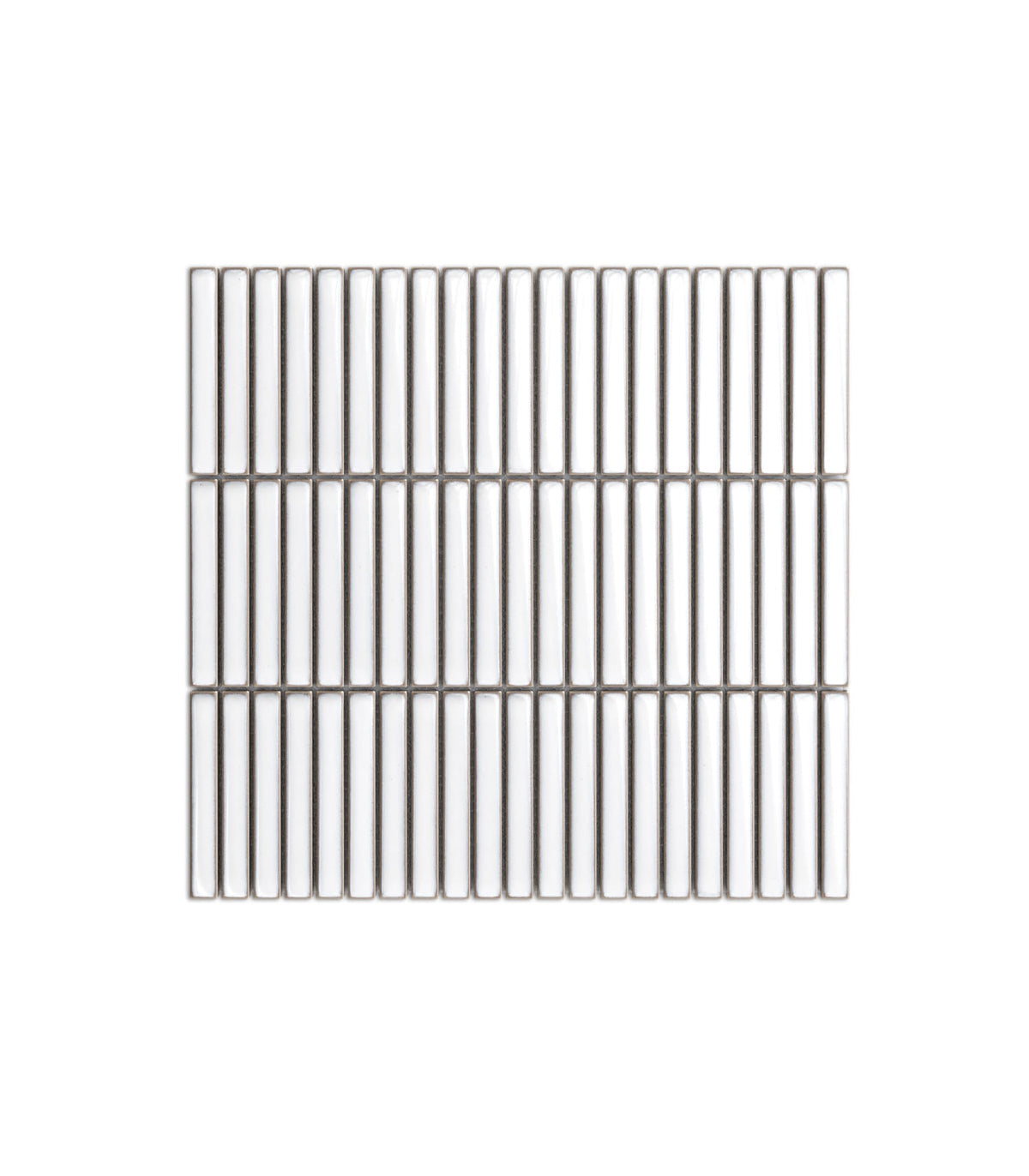 Mini piano white gloss mosaic