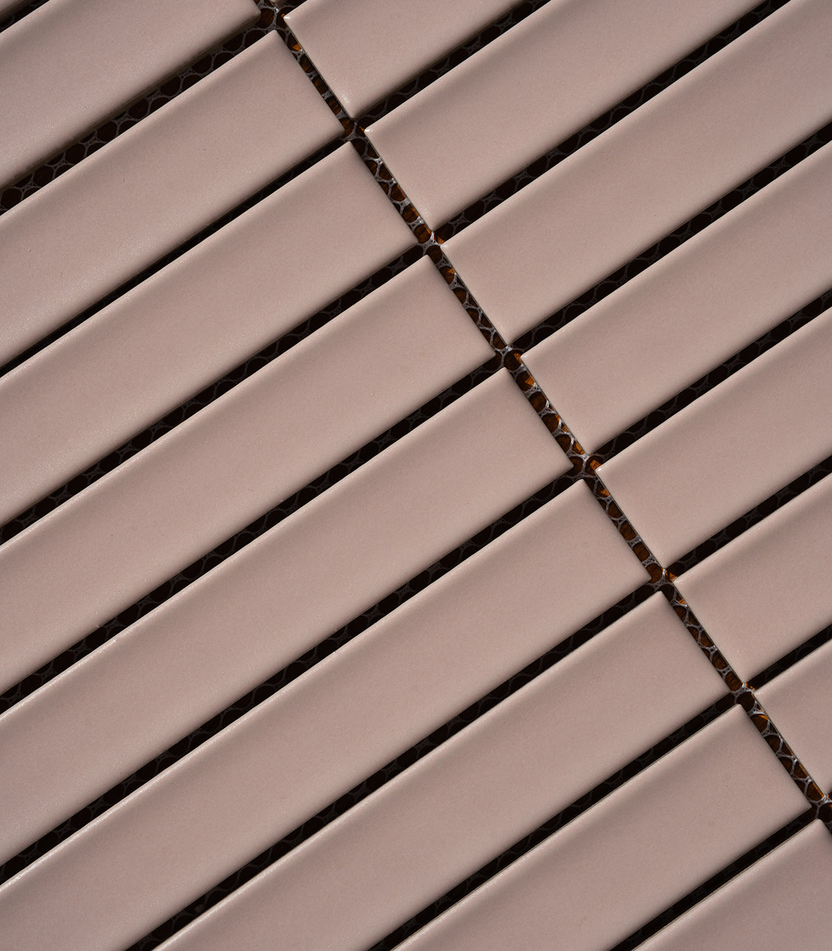 Piano rose matte mosaic