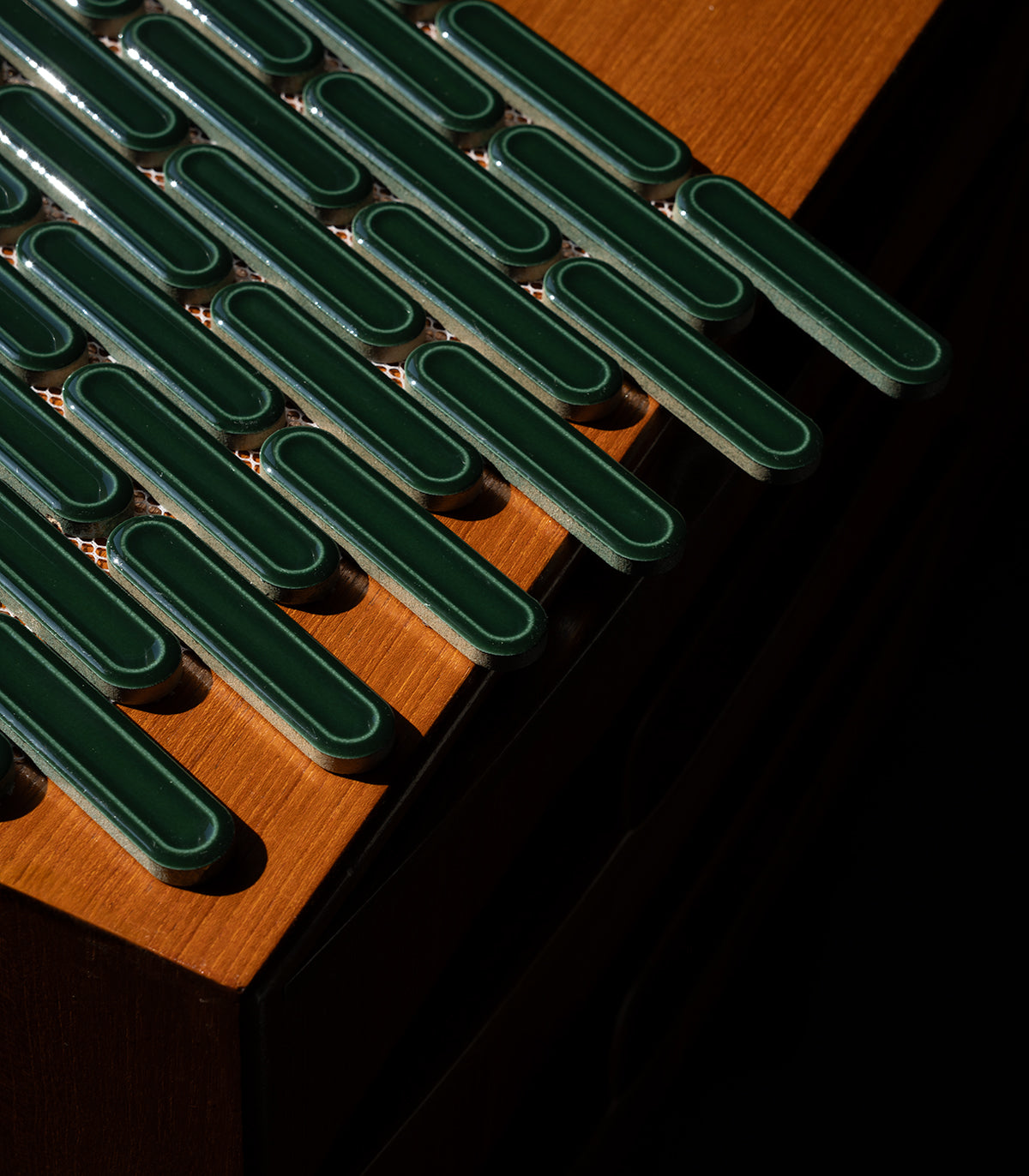 Savoiardi emerald green mosaic