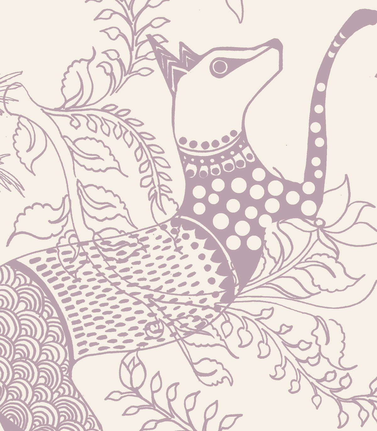 Tapeta Mythical Animals Pink