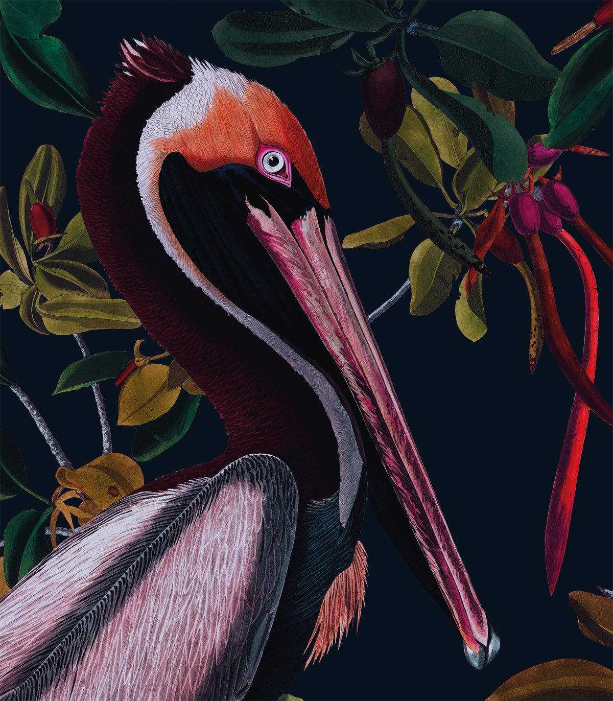 Tapeta Night Pelicans - Wallcolors®