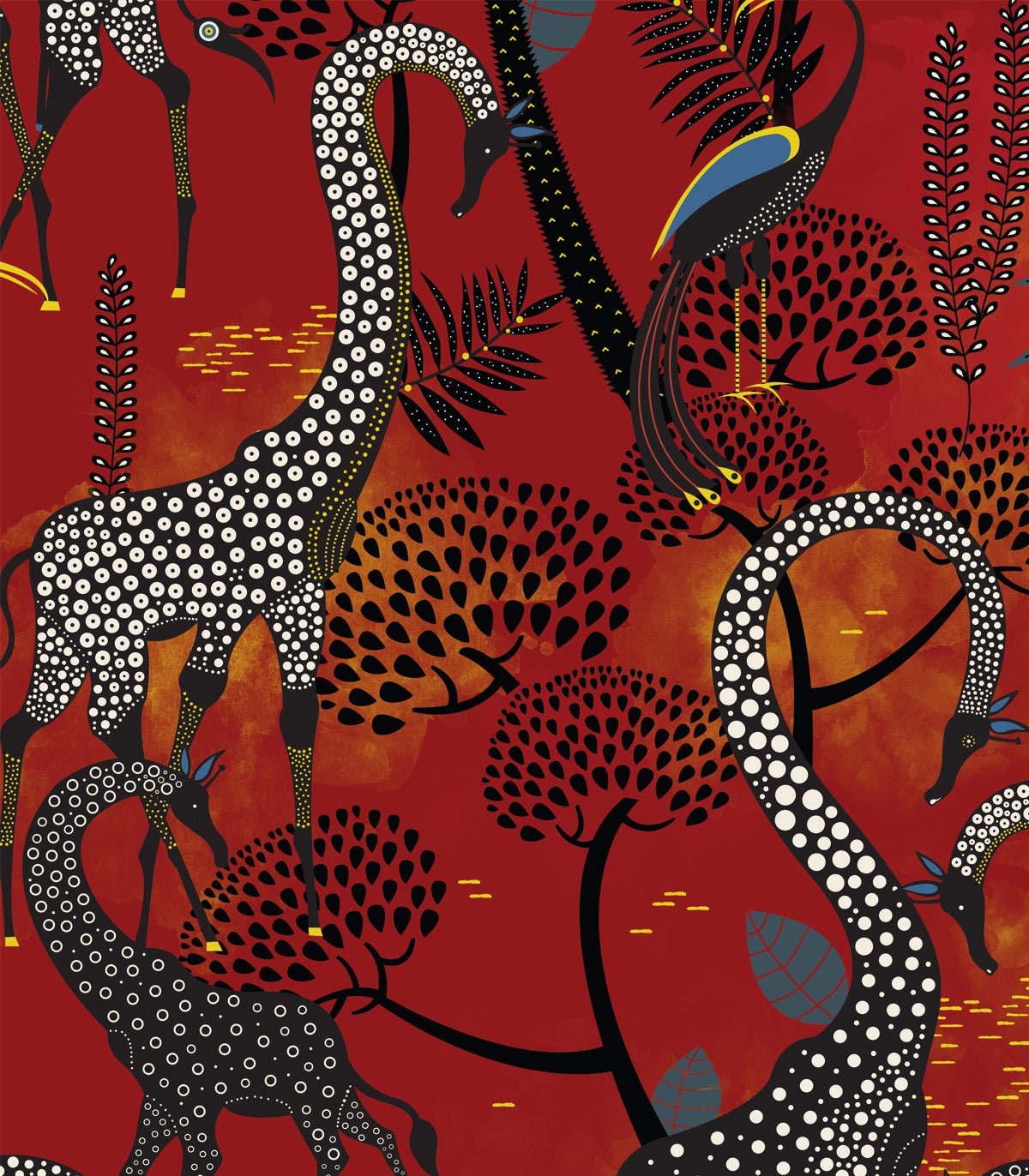 Tapeta Oriental Giraffe - Wallcolors®